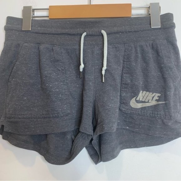 Nike Pants - Nike Gym Drawstring Sweat Shorts in Gray